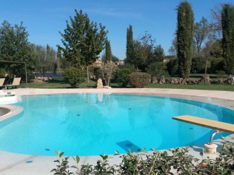Pool at Pieve di Sant Ippolito tuscan villa sleeps 4 walk to town, pool shared with owners